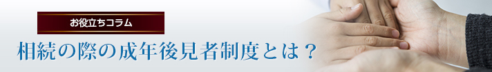相続の際の成年後見者制度とは？